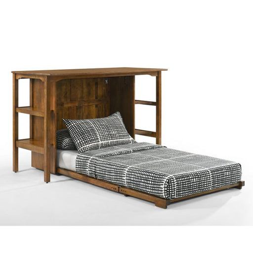 Night & Day Furniture Siesta Desk Murphy Cabinet Bed - Black Walnut