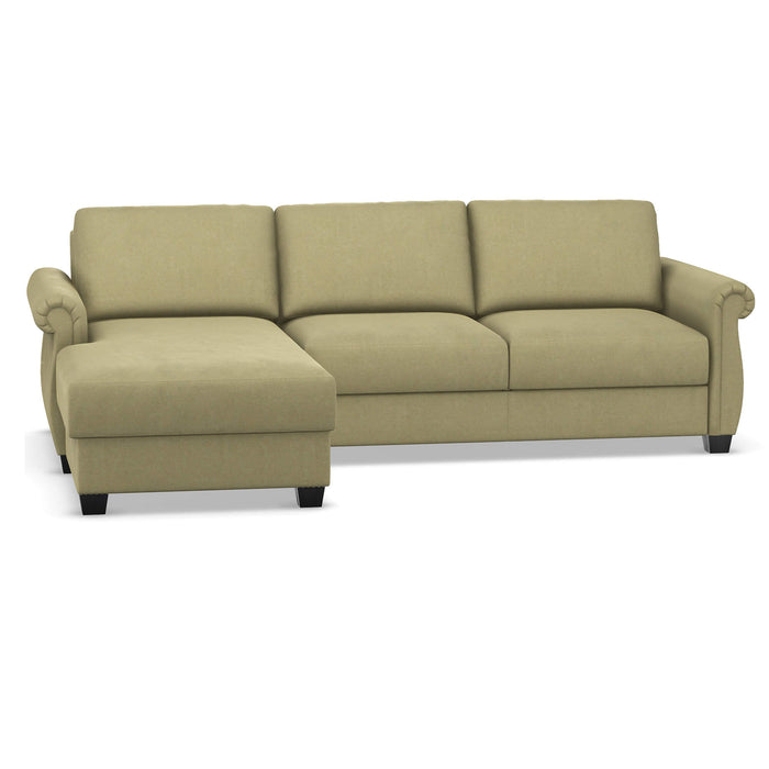 Slofa The Oasis Sectional Sleeper Sofa by Omnia Leather (with Storage Chaise on the LEFT)