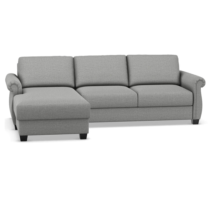 Slofa The Oasis Sectional Sleeper Sofa by Omnia Leather (with Storage Chaise on the LEFT)