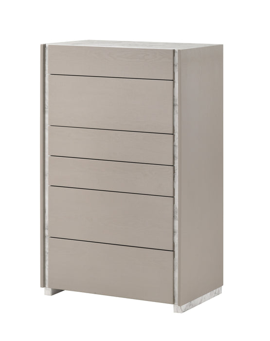 J & M Furniture Pearl Chest in Beige