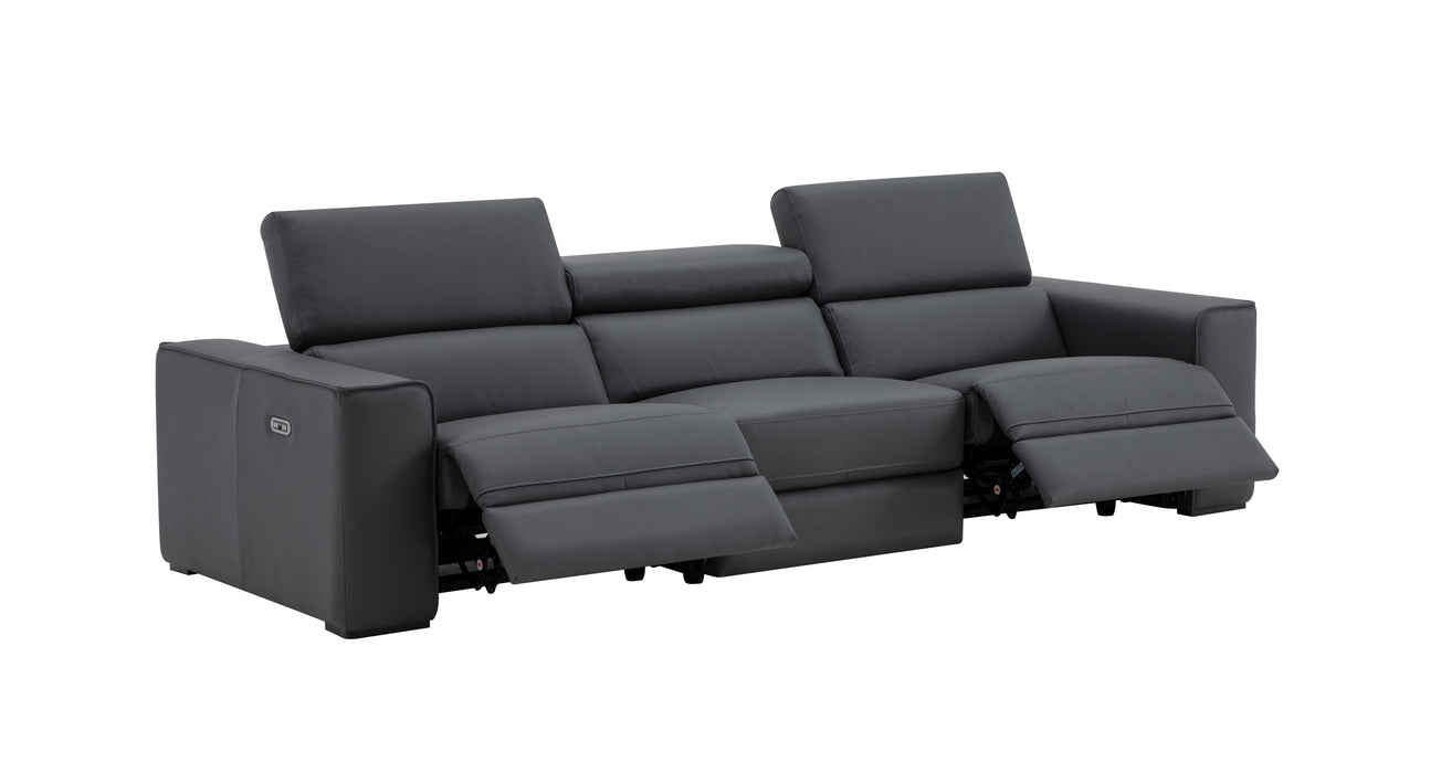J & M Furniture Picasso Sofa in Blue Grey