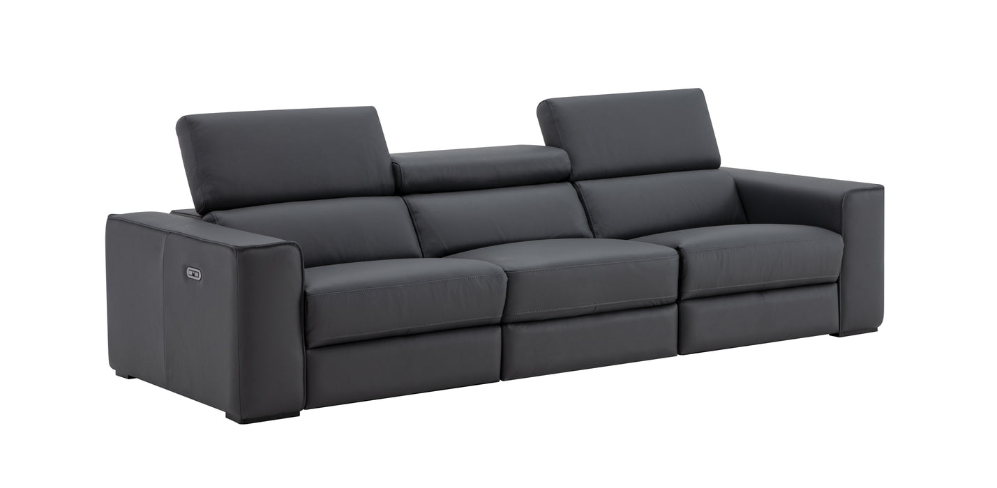 J & M Furniture Picasso Sofa in Blue Grey