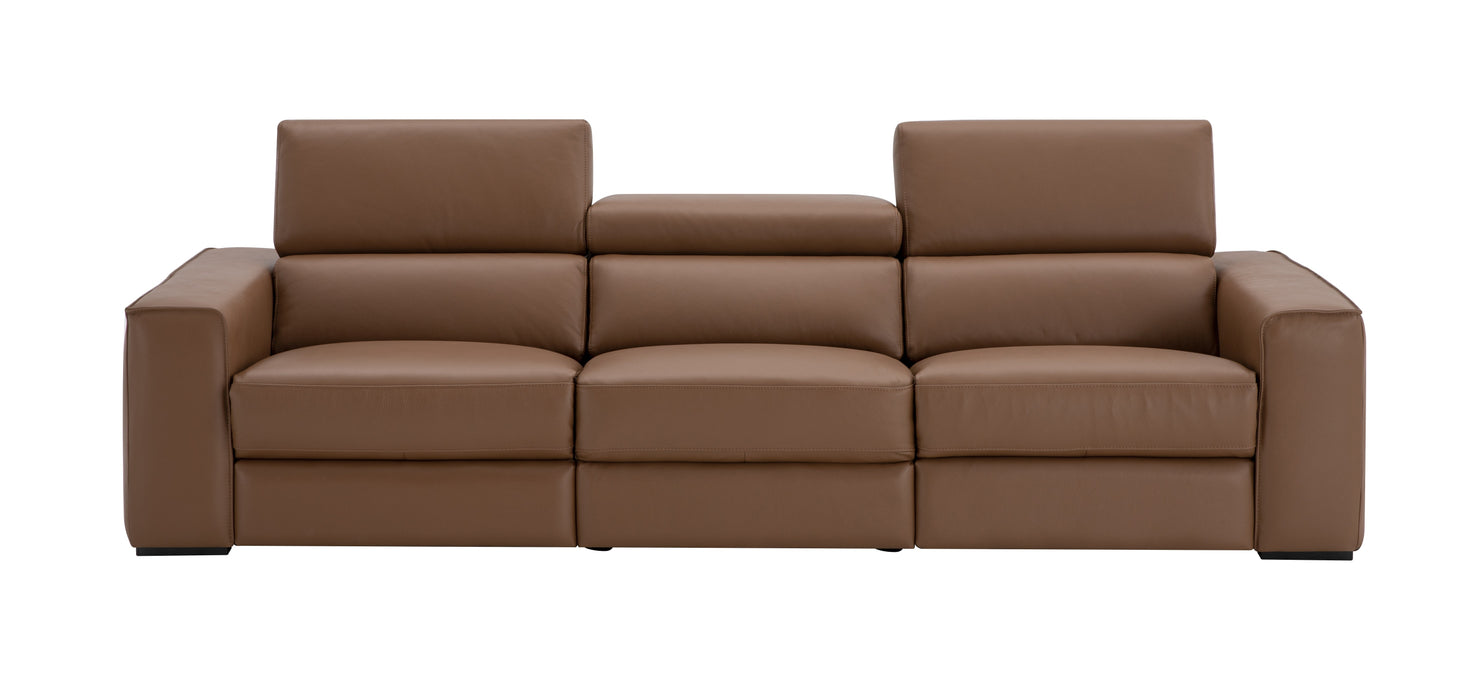 J & M Furniture Picasso Sofa in Caramel