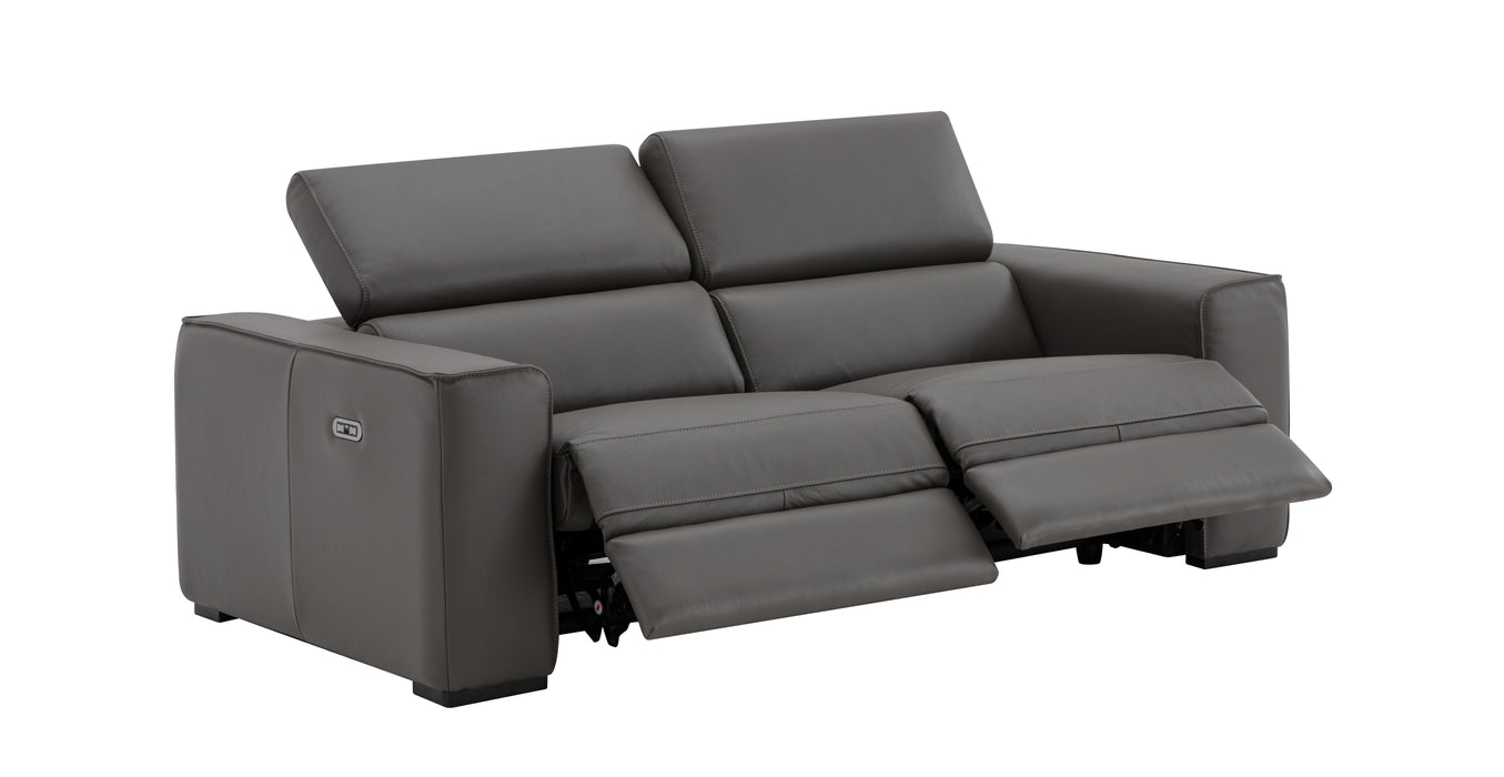 J & M Furniture Picasso Love Seat in Dark Grey