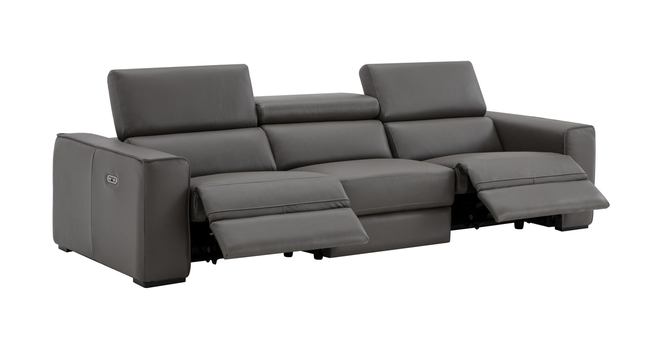J & M Furniture Picasso Sofa in Dark Grey