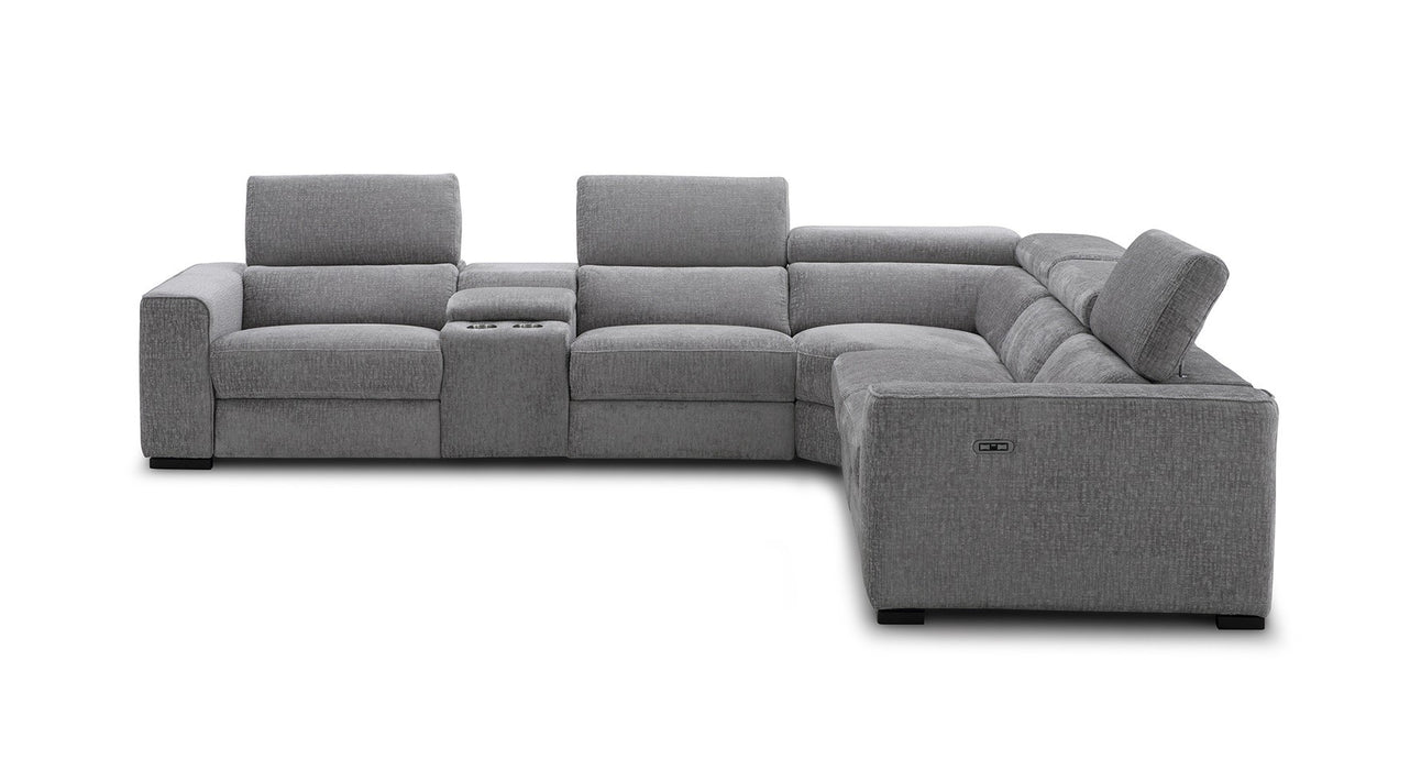 J & M Furniture Picasso Motion Fabric Sectional