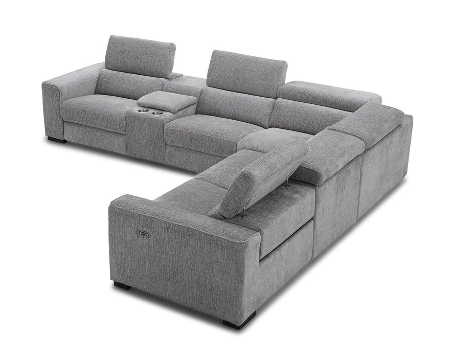 J & M Furniture Picasso Motion Fabric Sectional