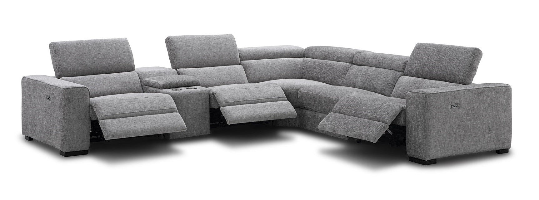 J & M Furniture Picasso Motion Fabric Sectional