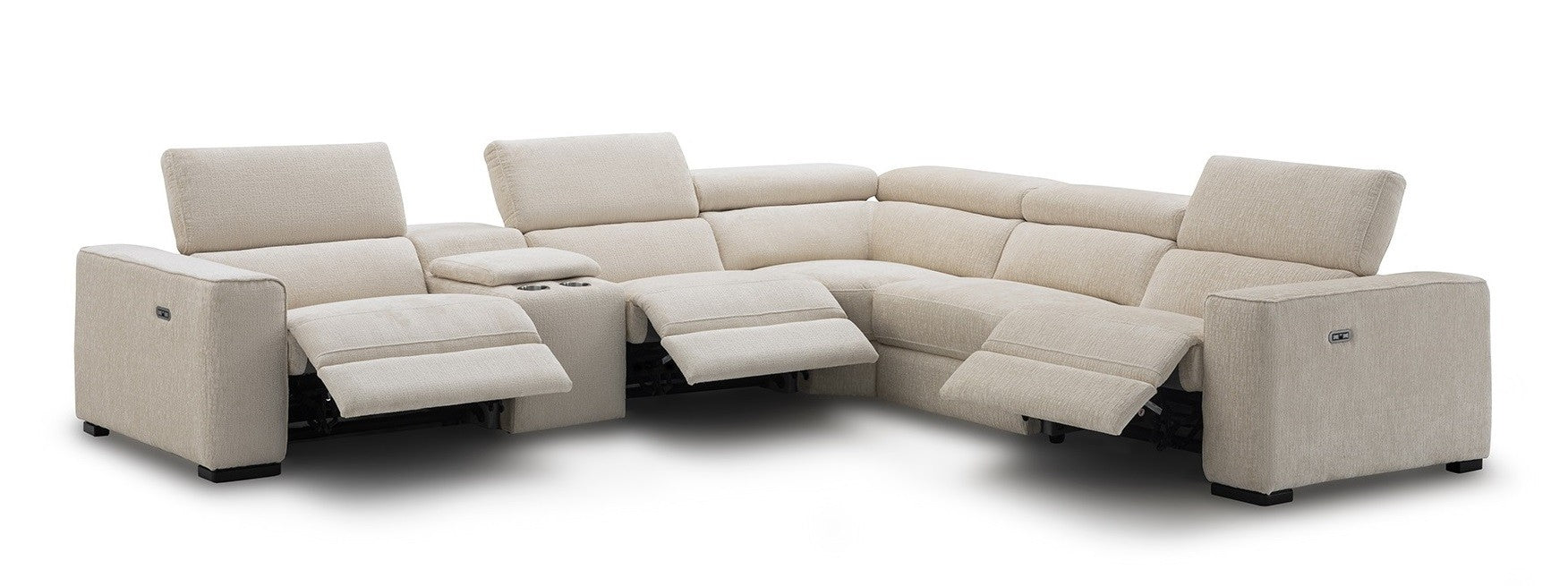 J & M Furniture Picasso Motion Fabric Sectional