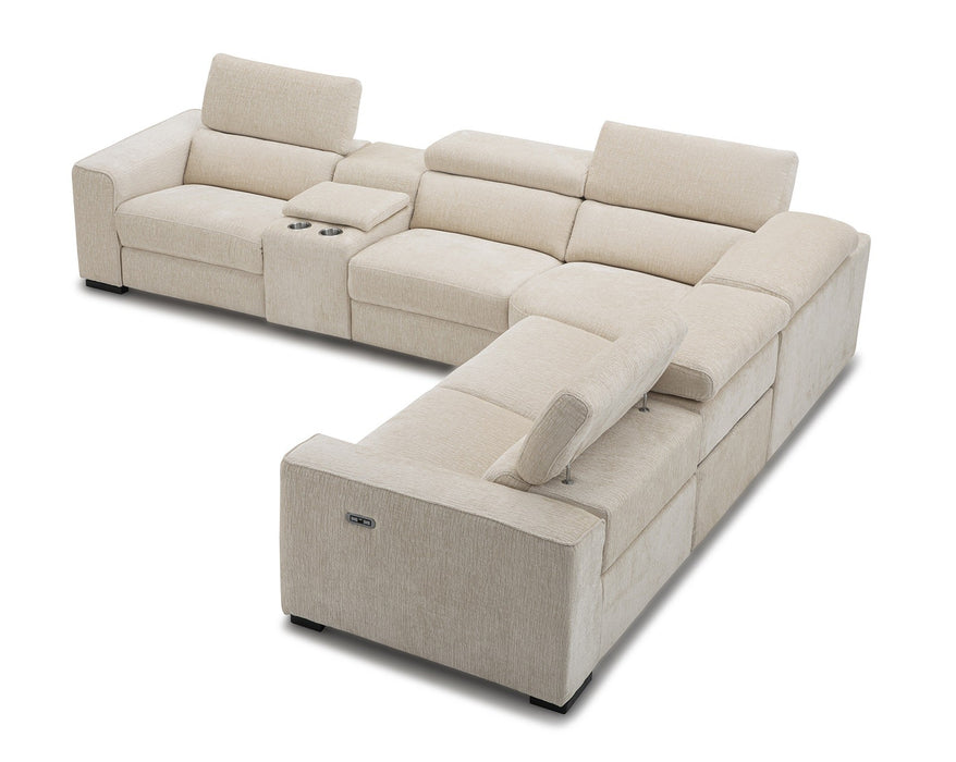 J & M Furniture Picasso Motion Fabric Sectional