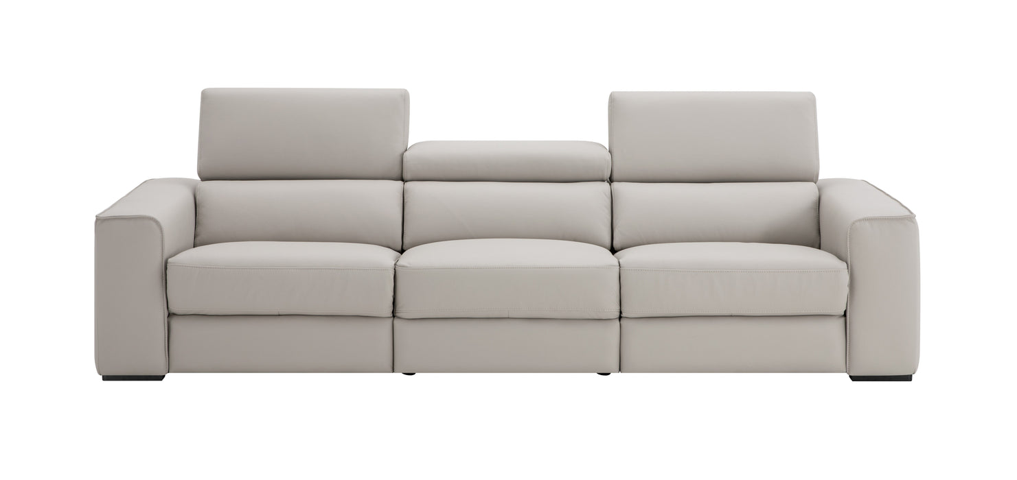 J & M Furniture Picasso Sofa in Silver Grey