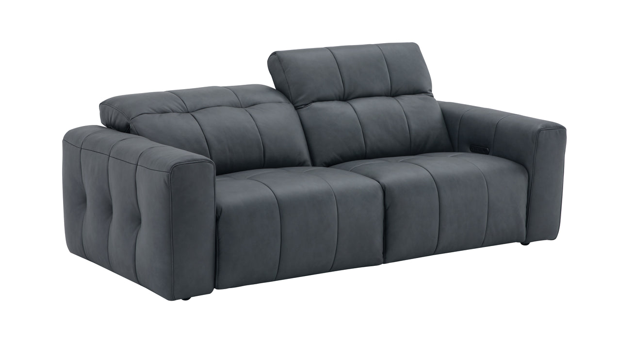 J & M Furniture Prescott Sofa in Dark Grey
