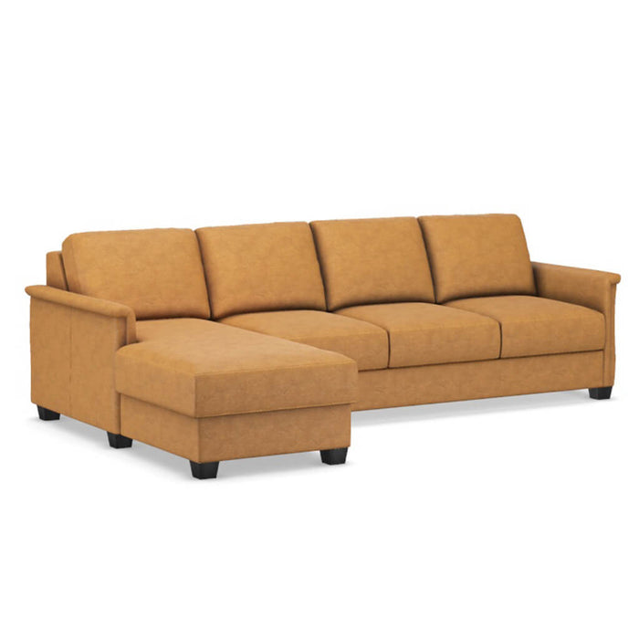 Slofa The Retreat Sectional Sleeper Sofa by Omnia Leather (with Storage Chaise on the LEFT)