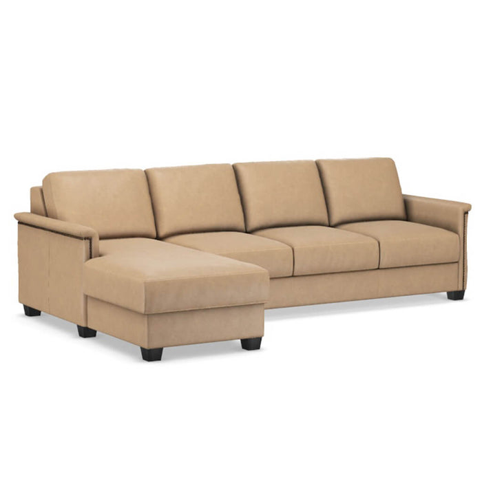 Slofa The Retreat Sectional Sleeper Sofa by Omnia Leather (with Storage Chaise on the LEFT)