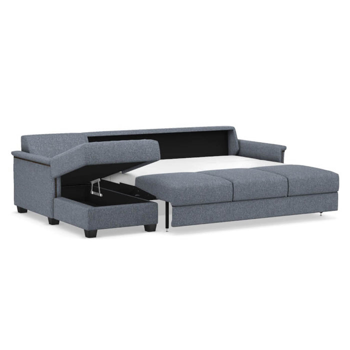 Slofa The Retreat Sectional Sleeper Sofa by Omnia Leather (with Storage Chaise on the LEFT)