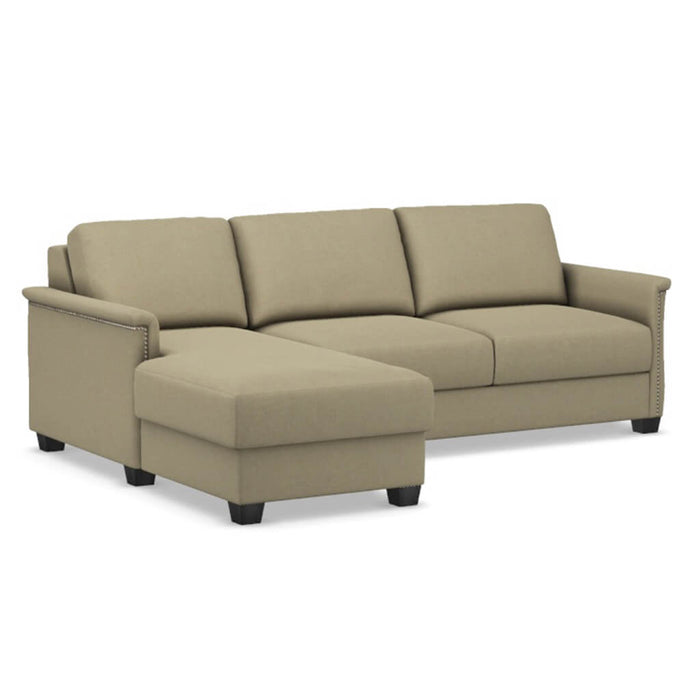 Slofa The Retreat Sectional Sleeper Sofa by Omnia Leather (with Storage Chaise on the LEFT)
