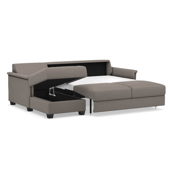 Slofa The Retreat Sectional Sleeper Sofa by Omnia Leather (with Storage Chaise on the LEFT)
