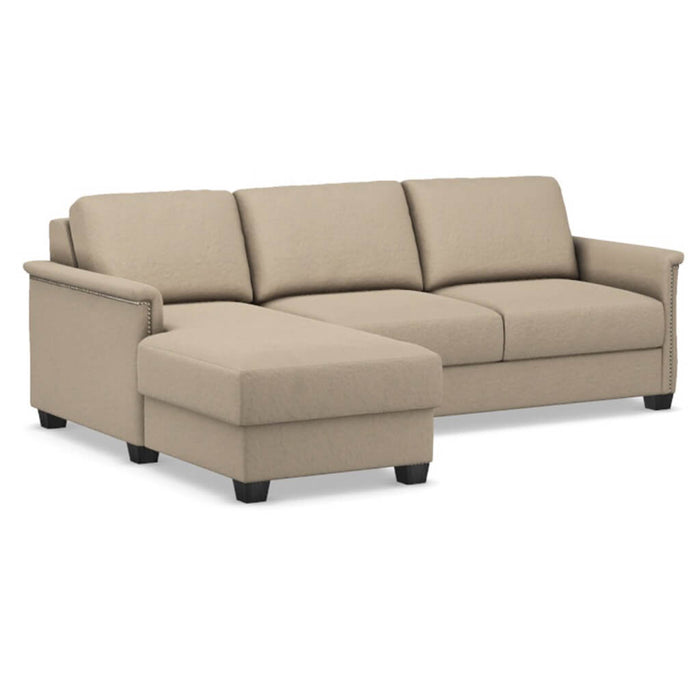 Slofa The Retreat Sectional Sleeper Sofa by Omnia Leather (with Storage Chaise on the LEFT)