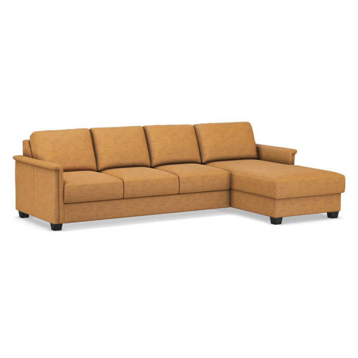 Slofa The Retreat Sectional Sleeper Sofa by Omnia Leather (with Storage Chaise on the RIGHT)