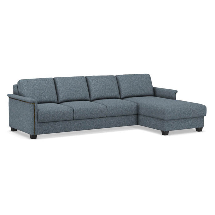 Slofa The Retreat Sectional Sleeper Sofa by Omnia Leather (with Storage Chaise on the RIGHT)