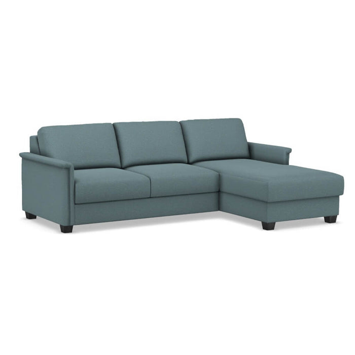 Slofa The Retreat Sectional Sleeper Sofa by Omnia Leather (with Storage Chaise on the RIGHT)