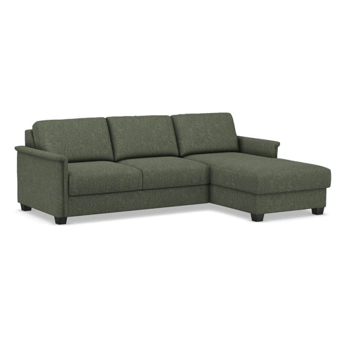 Slofa The Retreat Sectional Sleeper Sofa by Omnia Leather (with Storage Chaise on the RIGHT)