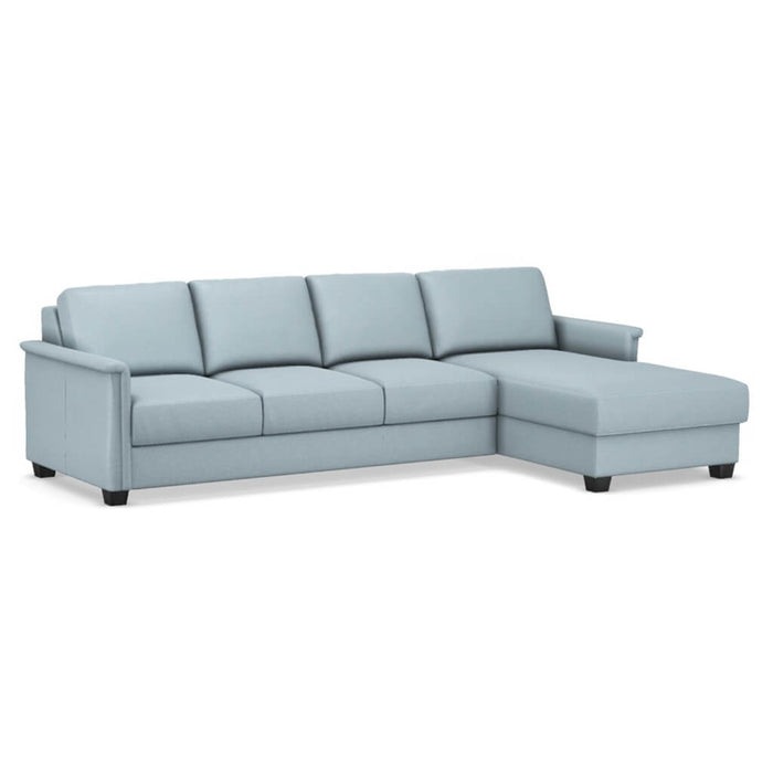 Slofa The Retreat Sectional Sleeper Sofa by Omnia Leather (with Storage Chaise on the RIGHT)