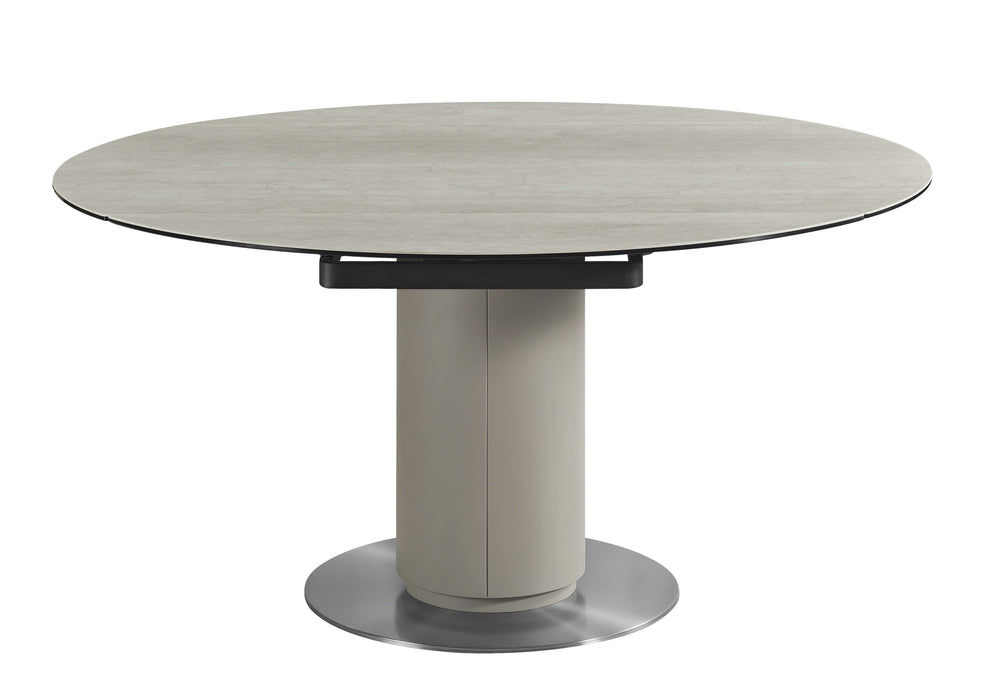 J & M Furniture RH 130 Extension Table in Taupe