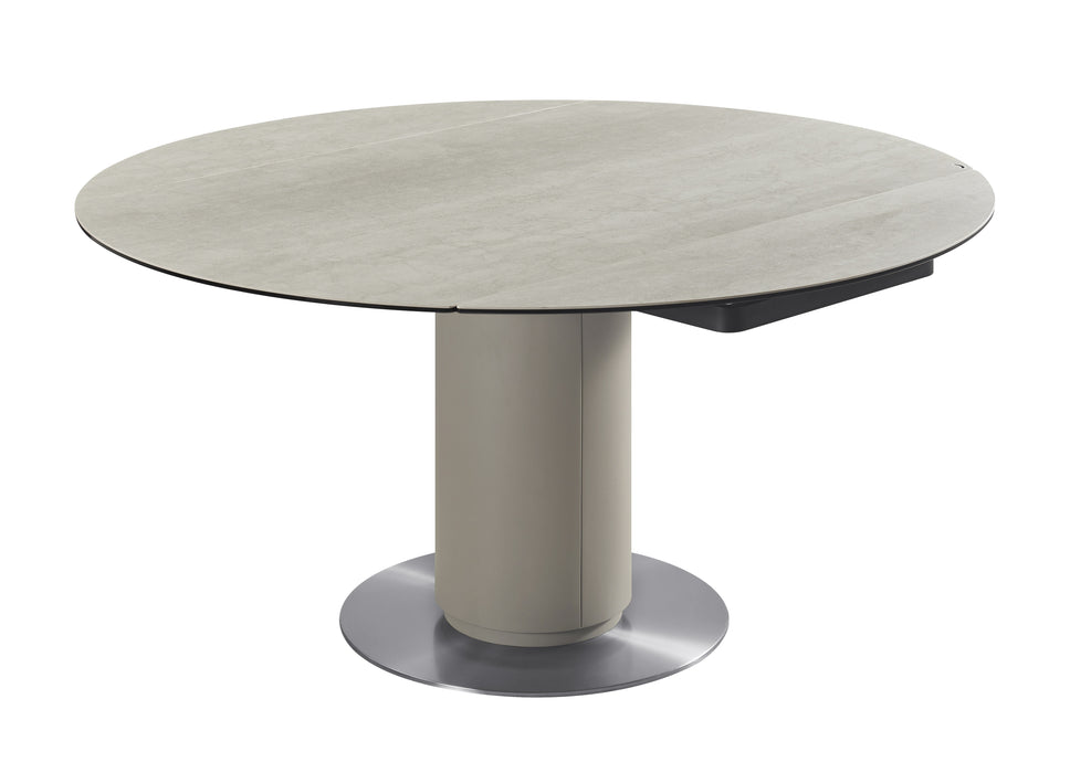 J & M Furniture RH 130 Extension Table in Taupe