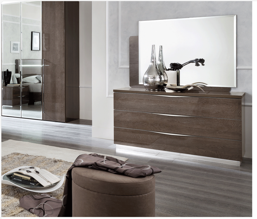 Platinum LEGNO Single Dresser & Mirror SILVER BIRCH