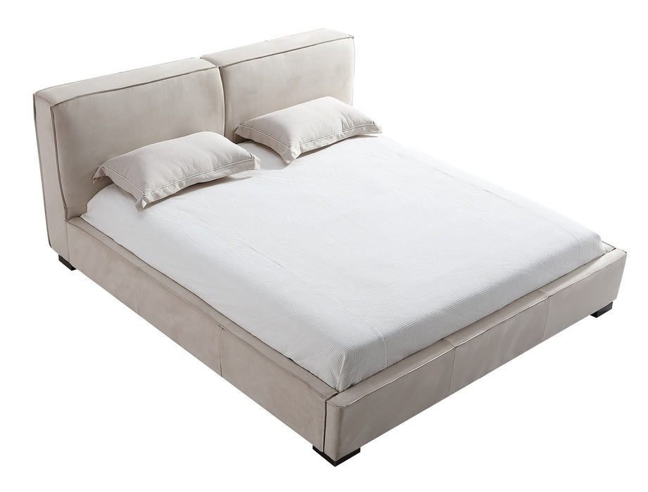 J & M Furniture Serene King and Queen Size King Bed in Natural