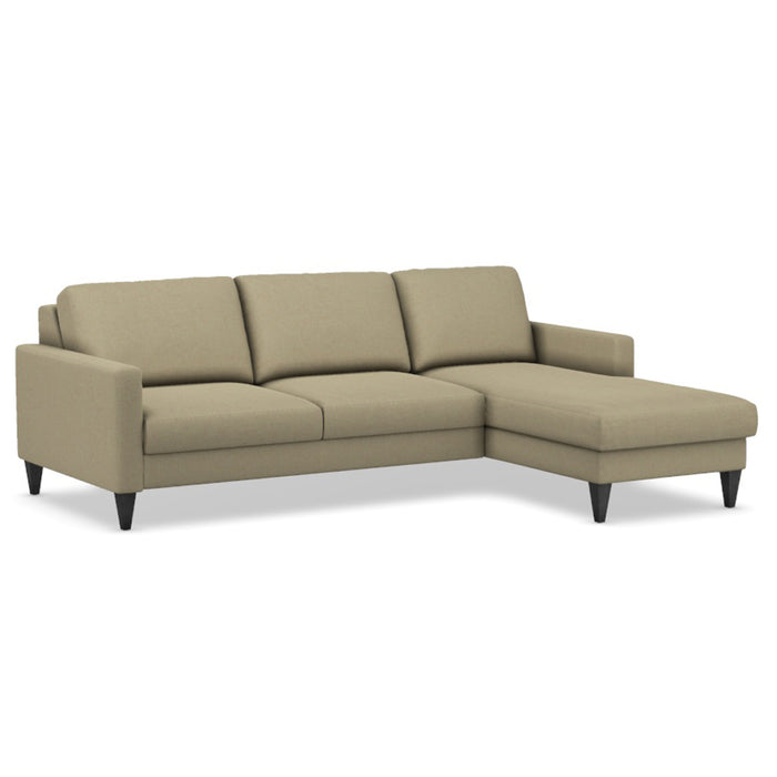 Slofa The Bliss Sectional Sleeper Sofa by Omnia Leather (with Storage Chaise on the RIGHT)