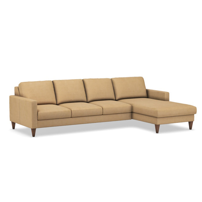 Slofa The Bliss Sectional Sleeper Sofa by Omnia Leather (with Storage Chaise on the RIGHT)