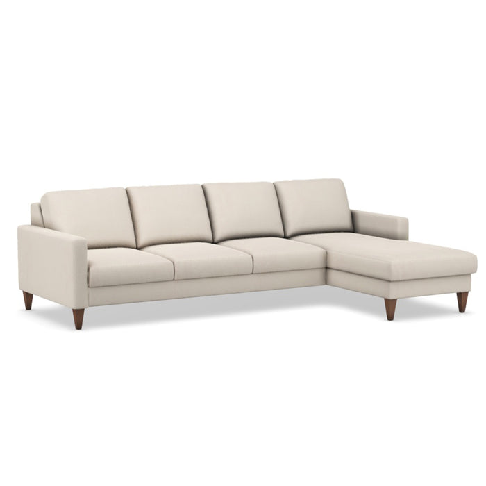 Slofa The Bliss Sectional Sleeper Sofa by Omnia Leather (with Storage Chaise on the RIGHT)