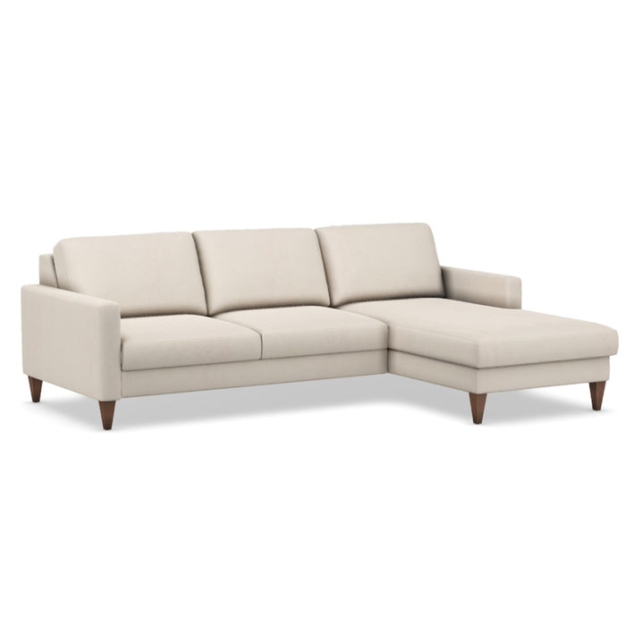 Slofa The Bliss Sectional Sleeper Sofa by Omnia Leather (with Storage Chaise on the RIGHT)
