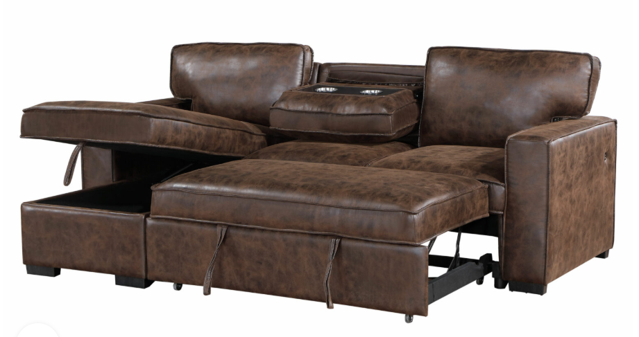 Global Furniture U0203 Coffee Reversible Pull Out Sofa Bed