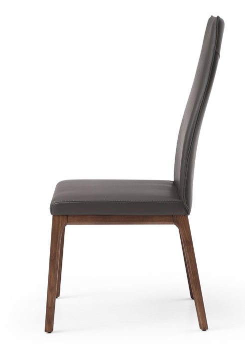 J & M Furniture MO Windsor High Back Chair in Grey and Walnut