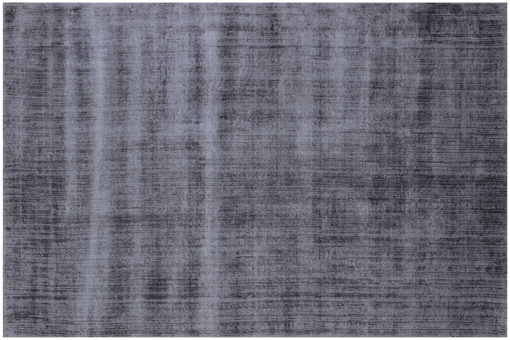 8' x 10' Hand Loomed Area Rug - Charcoal