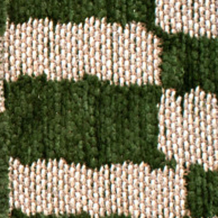 6' X 8' Geometric Berber Washable Area Rug With UV Protection (609861) - Green / Beige
