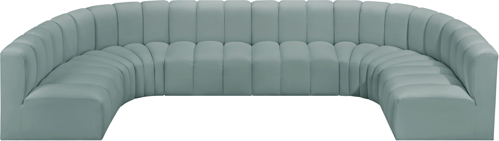 Arc - Faux Leather Modular U-Shaped Sectional