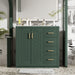 Giga bathroom vanity with sink combo, wooden storage cabinet, three drawers, soft-closing doors, freestanding set in modern style