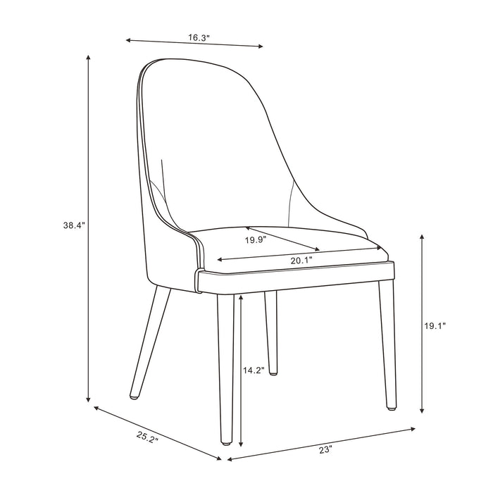 Drew - Side Chair (Set of 2) - Taupe