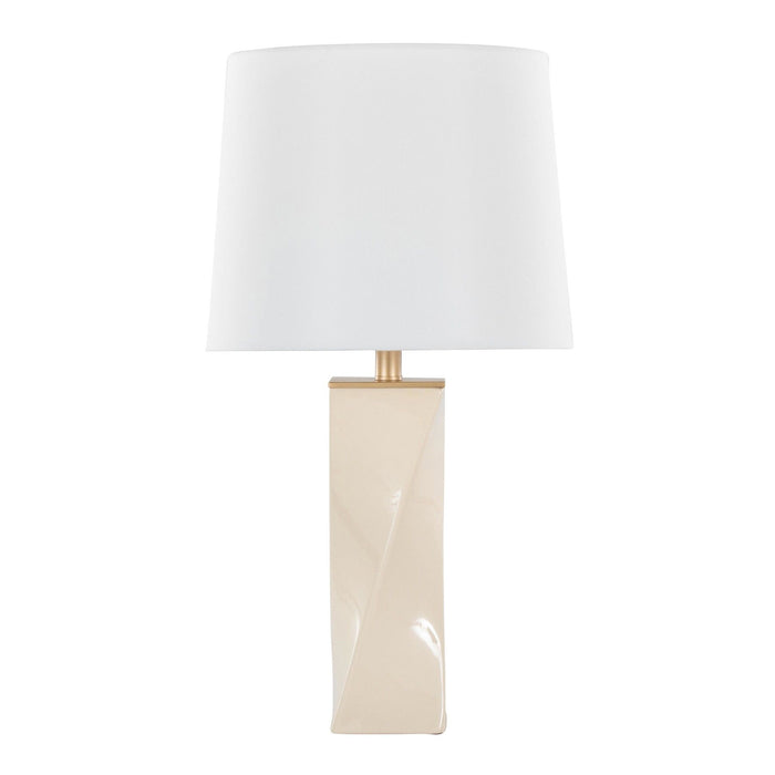 Curvo - Square 27" Ceramic Table Lamp
