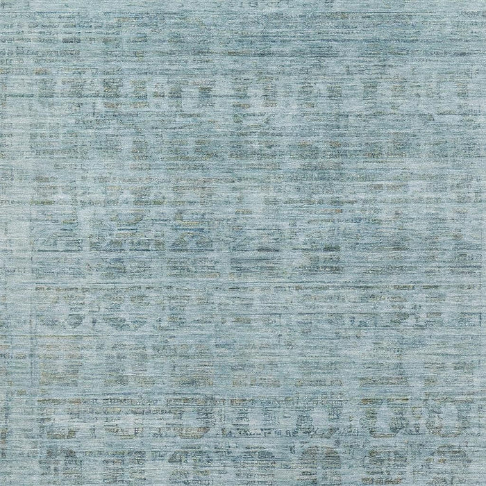 10' X 14' Oriental Washable Area Rug With UV Protection (701003) - Sky Blue / Denim Blue