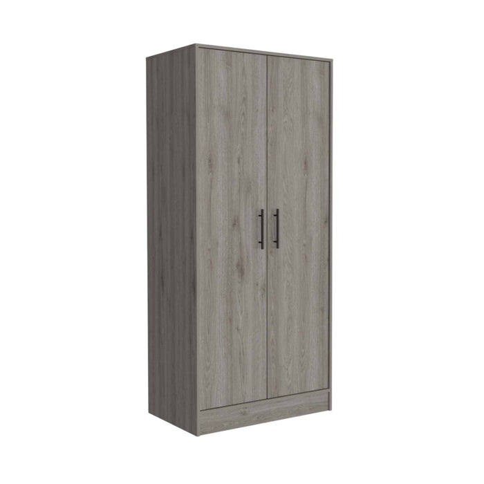 Tall Two Door Closet - Light Gray