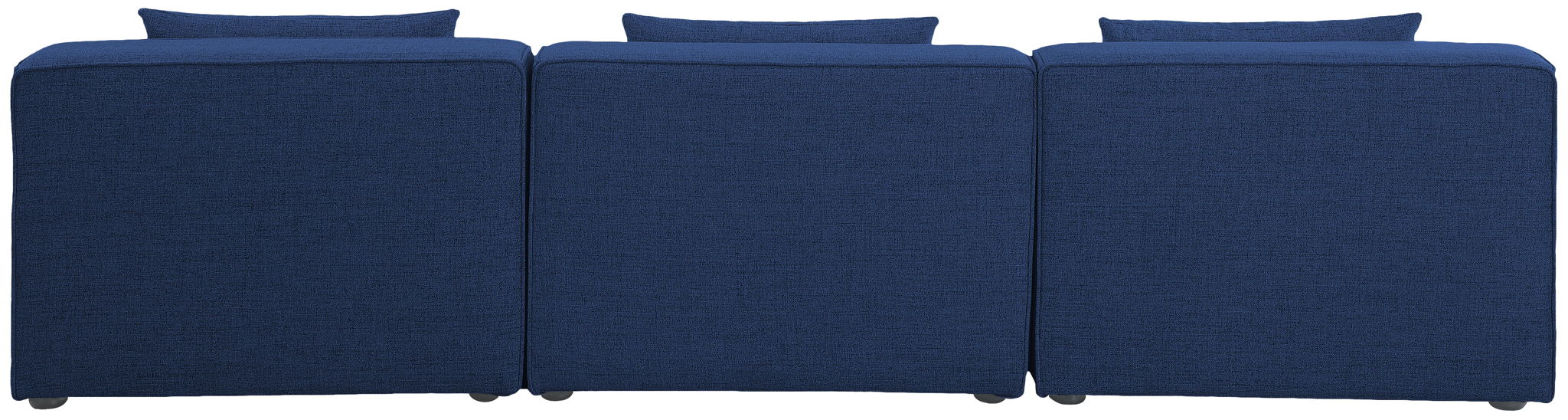 Cube - Linen Modular 3 Seat Armless Sofa