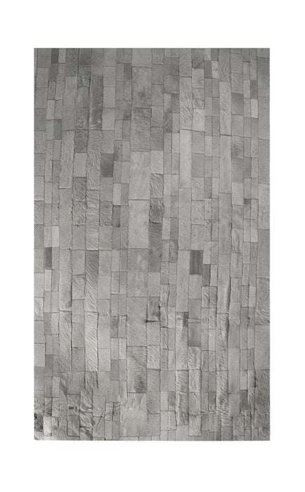 8' X 10' Cowhide Patchwork Area Rug (544494) - Gray