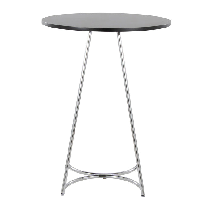 Cece - Counter Table - Chrome Metal