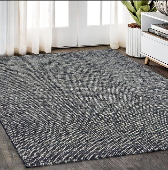 5' X 8' Hand Tufted Area Rug - Charcoal And Black