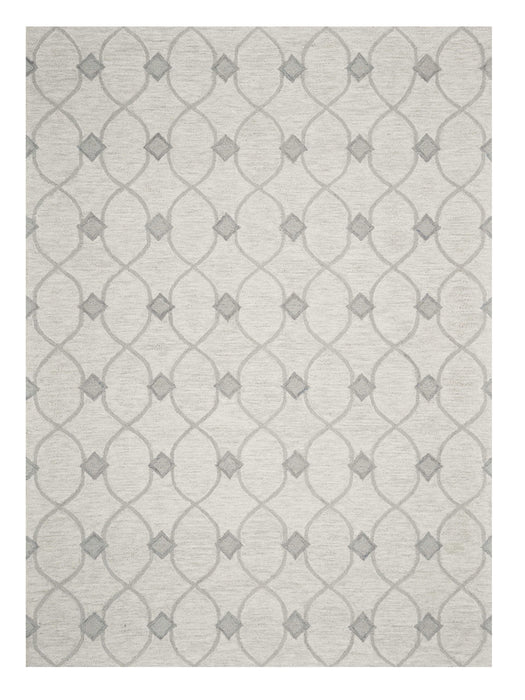 9' x 12' Wool Hand Tufted Area Rug - Ivory